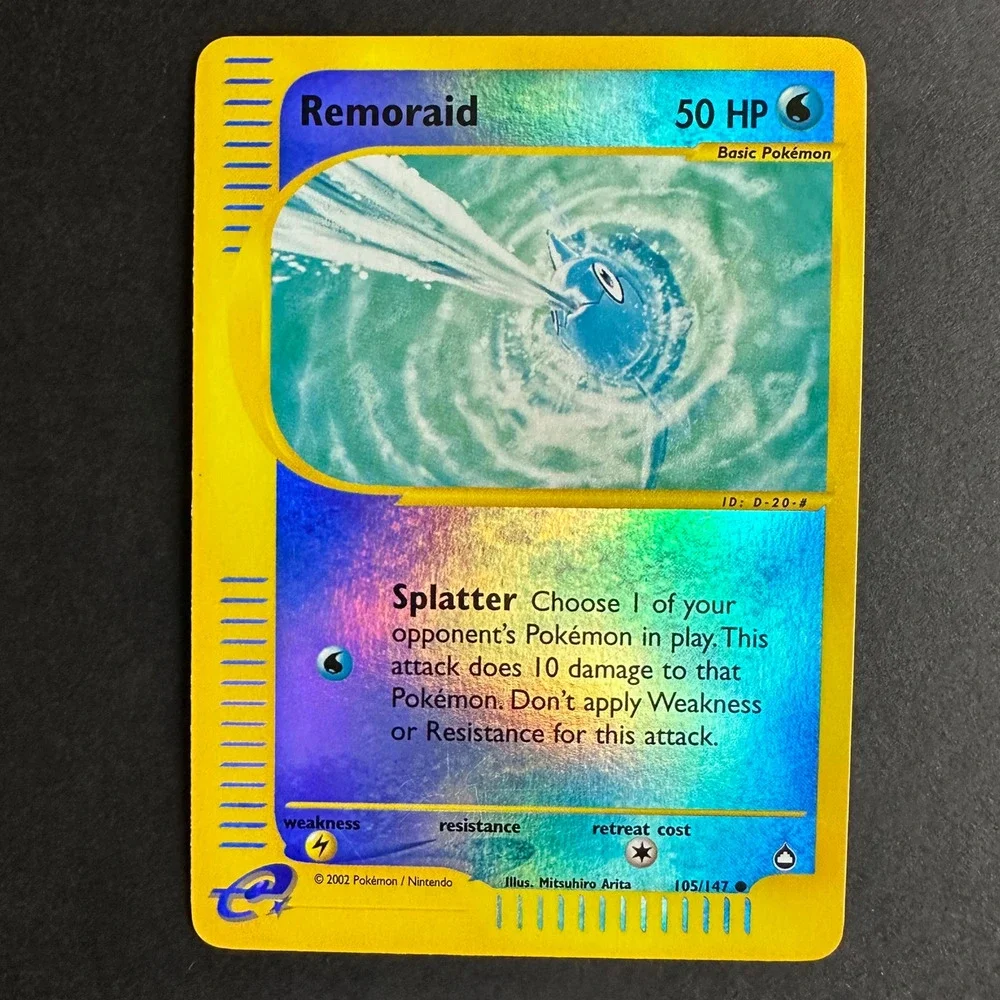 Pokemon TCG Remoraid Aquapolis 105/147 Common Reverse Holo NM